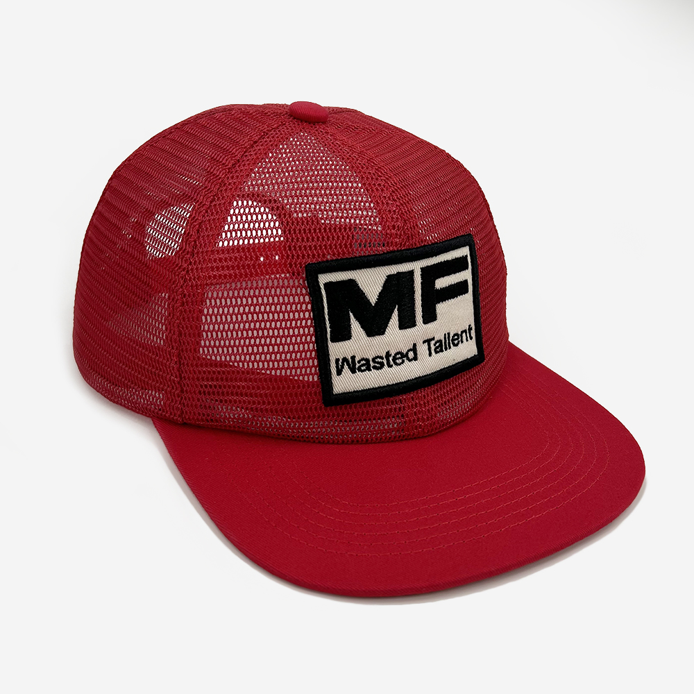 Flat Mesh Custom Embroidery Trucker Hats Brim Full Snapback Snapback Cap