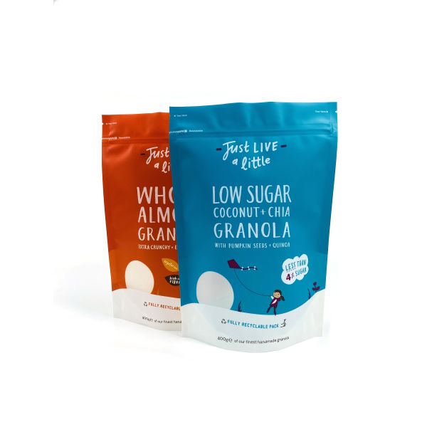 Полностью Recyclable изготовленная на заказ печатая синь 400g & красный мешок ст