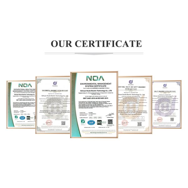 Experimenta lo mejor del golf con 6.67 caballos de fuerza y un cargador de 48V/25A en nuestro avanzado diseño de carrito de golf de 4 plazas