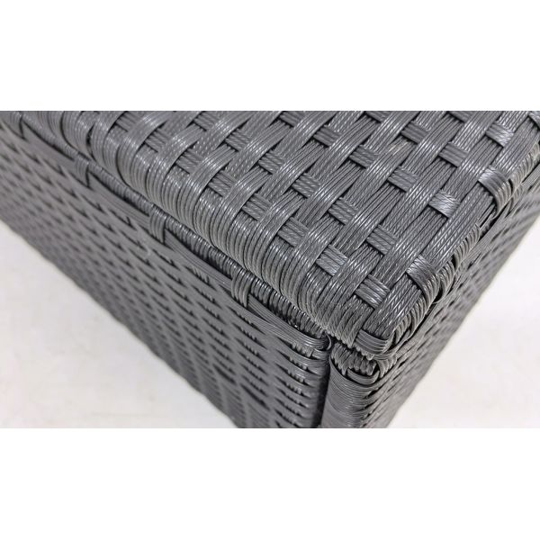 Furniture Wholesaler Outdoor Living Seating Sectional Poly Rattan Wicker Garden Chair China Customized Love Chair and Bench