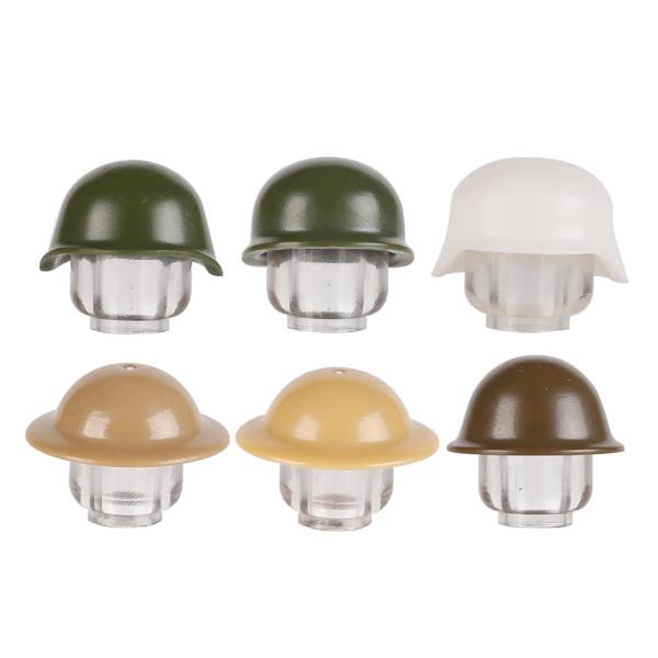 WW2 military soldiers army mini figures protective gear helmet building block