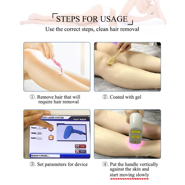 Ultra Effective Diode Laser Hair Removal System With Cooling And FDA Clearance