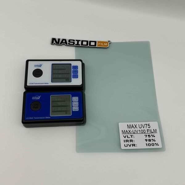 NASIDO MAX UV75 Nano Ceramic Film Car Window Protection 100% UV-Rejection