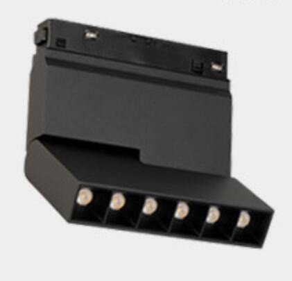 12w 25w 40w système d'éclairage de voie magnétique à LED voie lumineuse linéaire voie magnétique rails lampes de grille pliables