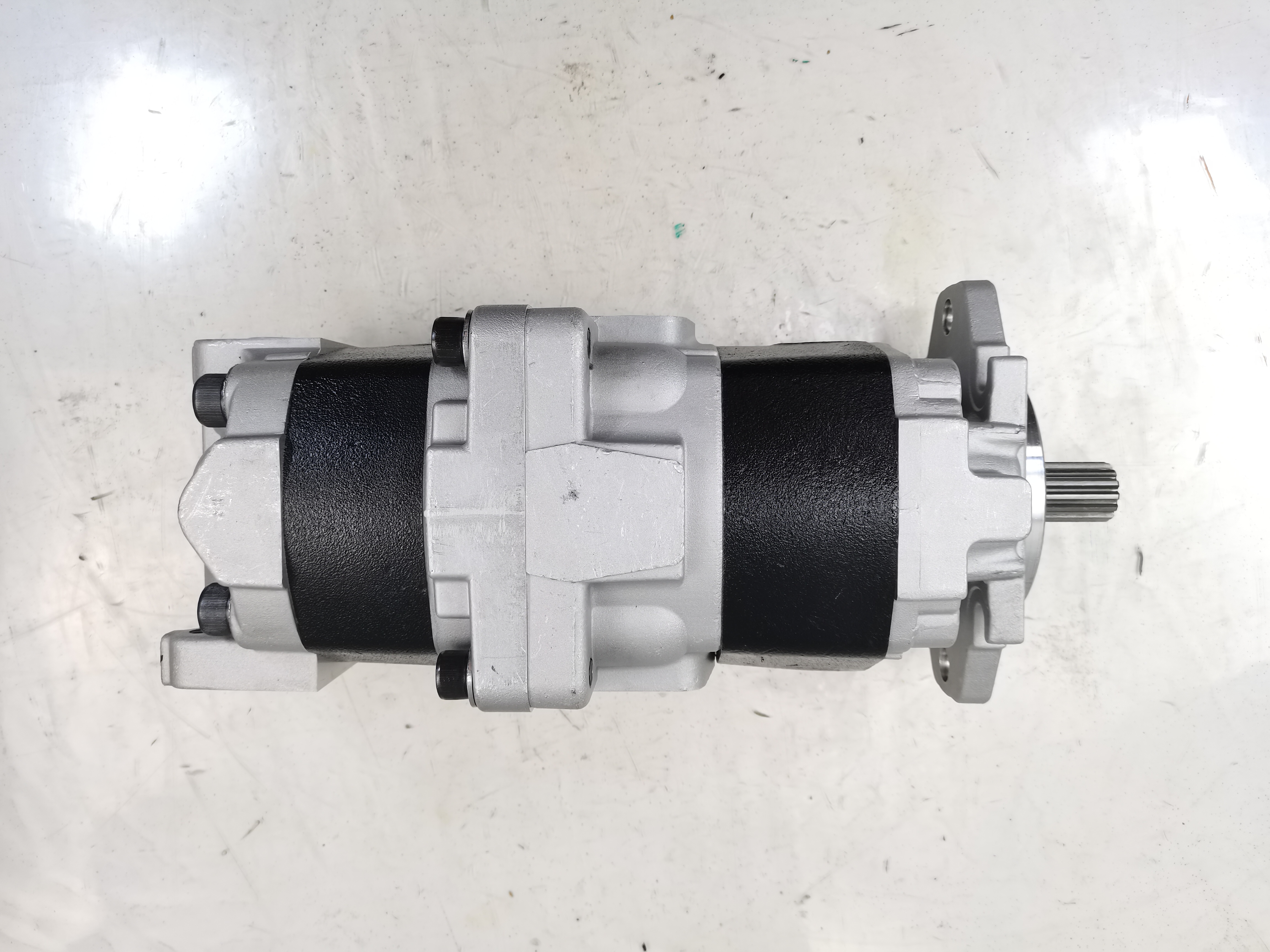 Factory Supply Gear Pump Hydraulic Pump Used in Heavy Dump Machinery And Vehicle Part Number SAL3-100+80 Iron and aluminum alloys Hydraulic Oil Pump