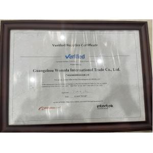 Guangzhou Womala International Trade Co., Ltd. Сертификации