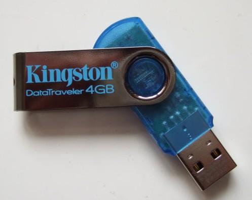 Movimentações do flash de Kingstion DT101 USB