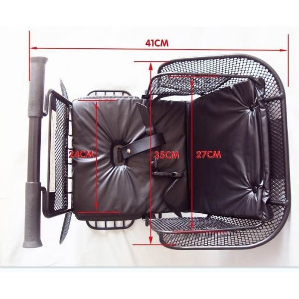 All Seasons Applicable Simple Style Rear Child Bike Seat with Handle and Belt