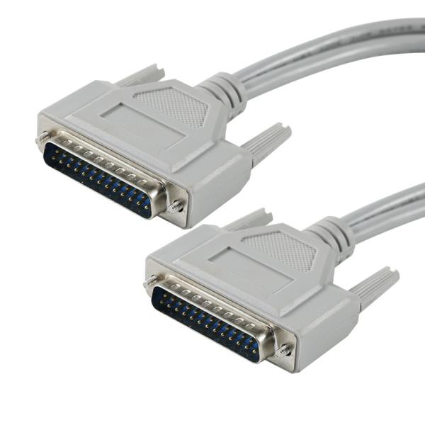 DB-25 Male to Male Serial Cable RS-232 Parallel Printer 1ft 2ft 5ft