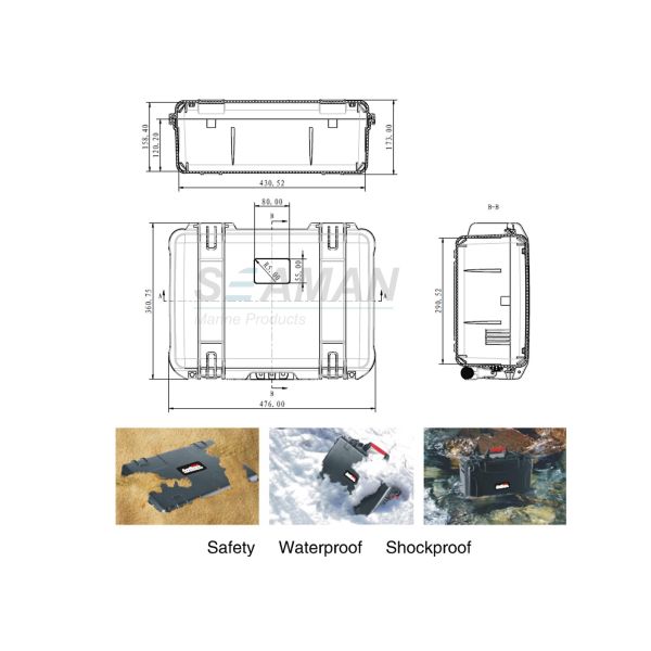 Waterproof Carrying Case for Cameras, Drones, Guns, Pistols and Other Gear