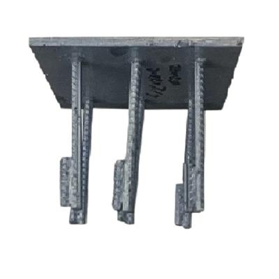 Rectangular Embedment Plate Anodized Embedded Steel Plate Fixing And Connecting