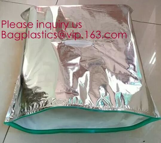 Aluminum Foil Food Use Disposable Cooler Bag Insulated Thermal Bag Organizer Storage Frozen Lunch Bag bagease bagplastic