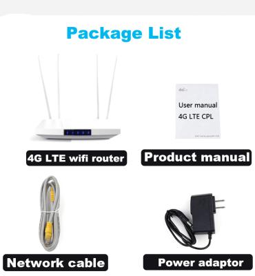 CAT 4 150 Mbps Enterprise 4G Router ZX297520V3 CPU RJ-45 10/100M Ethernet Ports