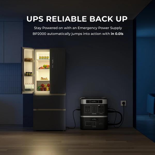 OUKITEL 19KWh Powerstation LiFePO4 Battery Bank Mobile Portable Power Station 2200W 4000W Solar Generator for Home Power Supply