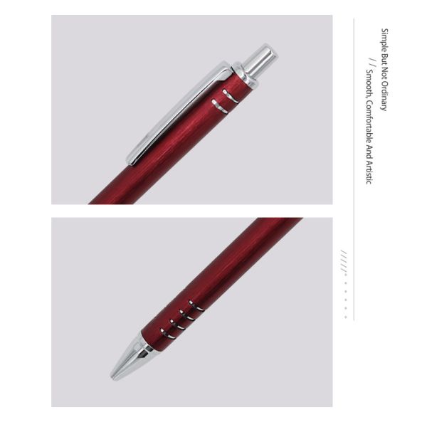 Classic Metal Ballpoint Pen Aluminum Promotion Logo Press Ball Pen