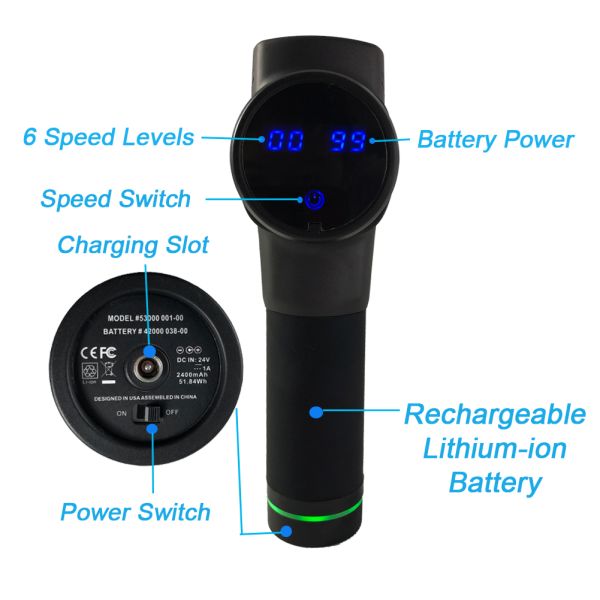 Горячая продажа Новые мини вибрационные электрические наушники глубокий массаж мышц пистолет массажник тела