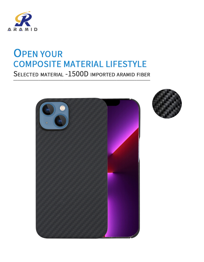 Штейновые крышка iPhone 13 финиша мини с пластиковым случаем Кевлара волокна Aramid дизайна кольца