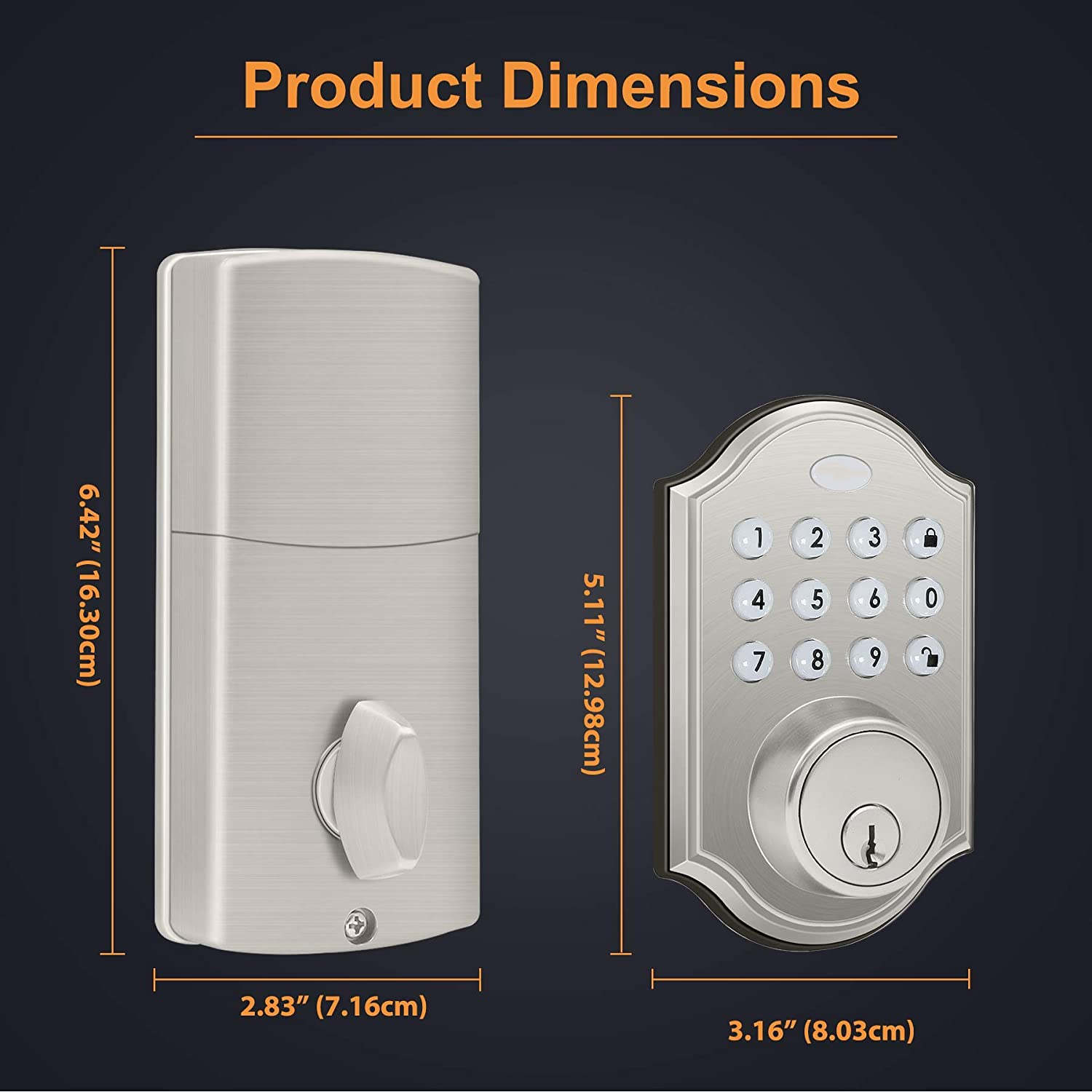 OEM Цинковая сплав безключевая электронная клавиатура Deadbolt Lock Multicolor