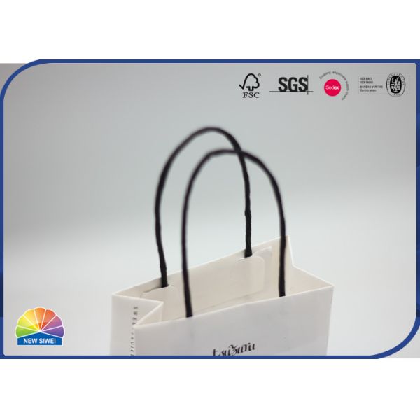 Подгонянные белые бумажные мешки Kraft для упаковки бумаги качества еды конфеты розничного торговца