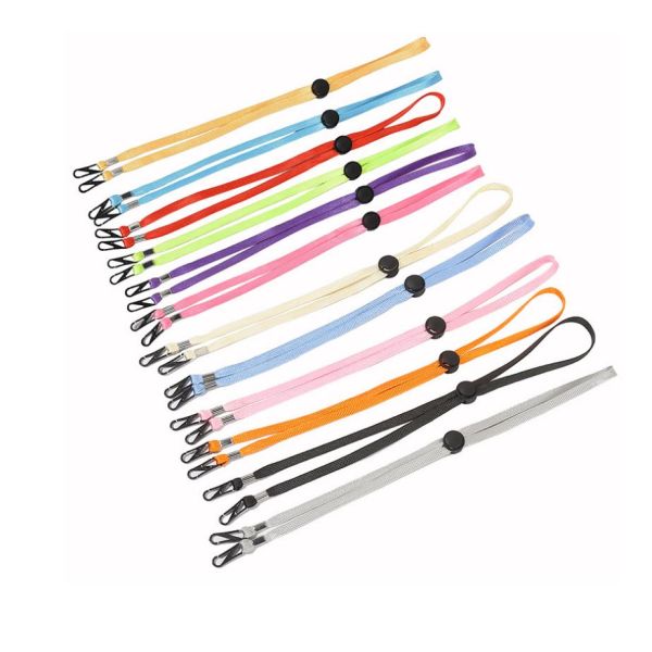 Adults and Children Polyester Masking Lanyards Windproof Rope Lanyards in Many Colors