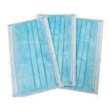 Blue Color Disposable Medical Mask , 17.5*9.5cm Triple Layer Surgical Mask