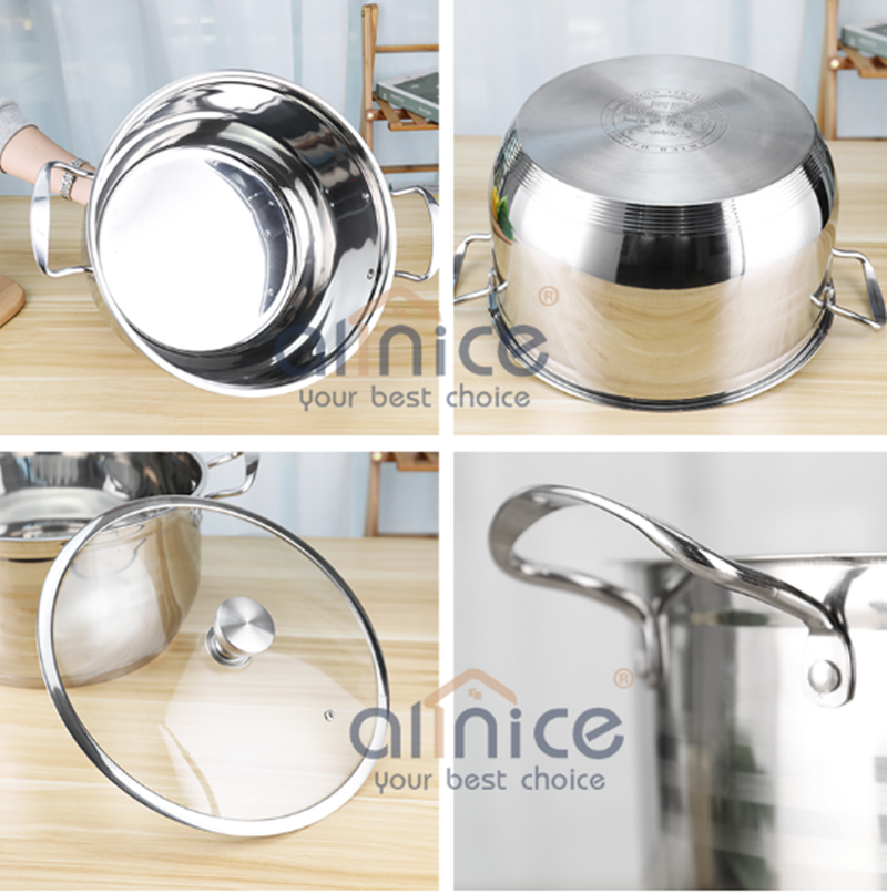 Суп варя Cookware нержавеющей стали буфетов установил стиль современного дизайна 10pcs