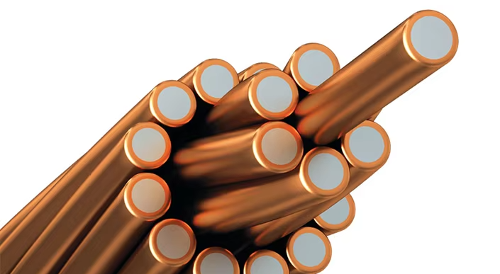  High-Conductivity Free Sample Copper Clad Steel Wire - 30% & 40% Conductivity For Cable, Power Applications