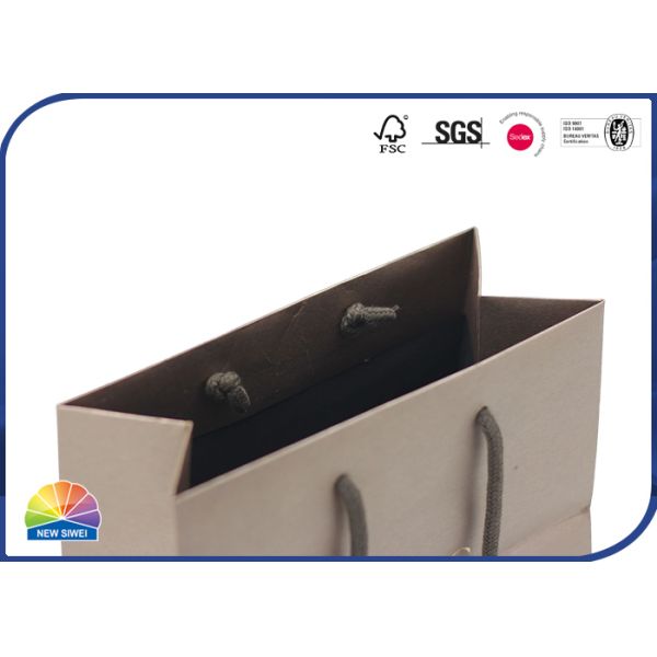 Хлопок узла регулирует бумажные хозяйственные сумки для упаковки подарка пояса