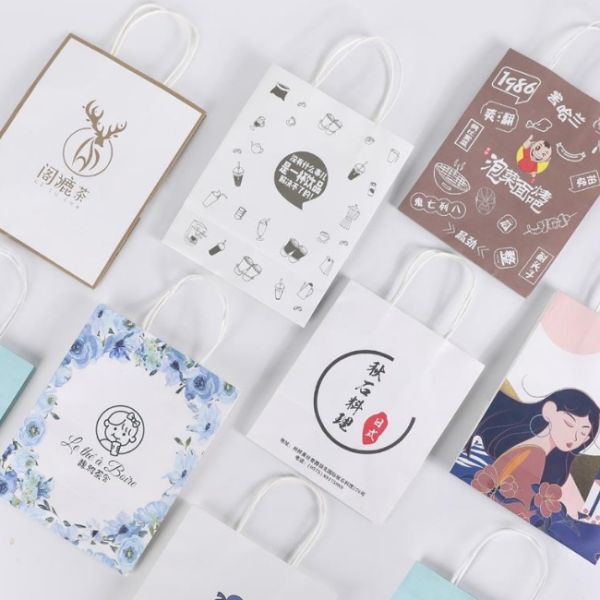 пекарня бумажных мешков 150g Kraft бумажная напечатанная упаковывая 8g/Pcs