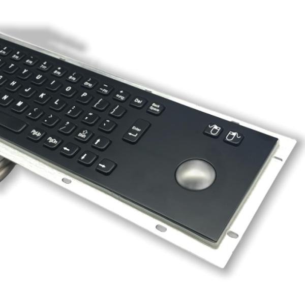 Vandal Proof Kiosk Keyboard with Trackball outdoor using IP65 IK07