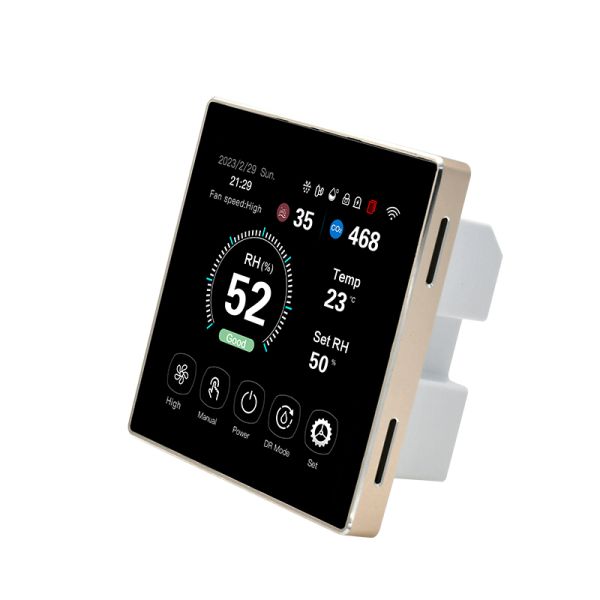 Intelligent Smart HVAC Controller With Temperature Humidity CO2 Control System Management