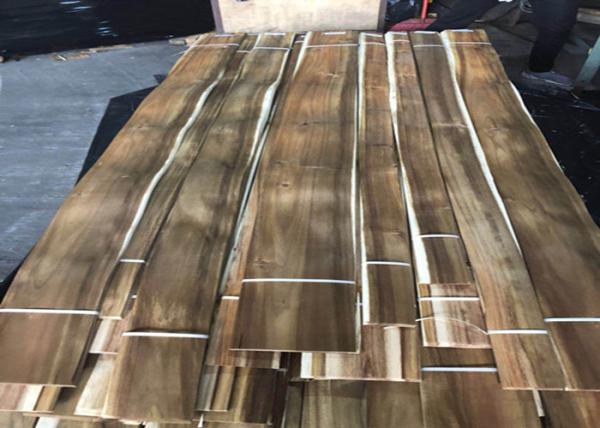 Sliced Cut Natural Acacia Wood Veneer Panels For Cabinets Nonuniform Color