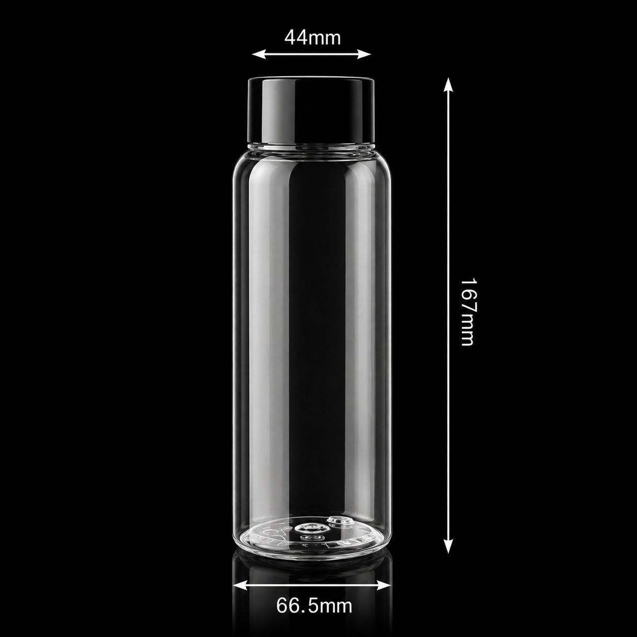 Spill Resistant 44mm 500ml Plastic Screw Cap PET Bottles for Ready to Drink Packaging