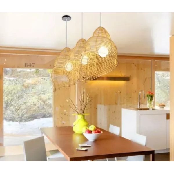 Study Room Lights Parlor home decor Southeast Asia Bamboo Conch Pendant Lamp(WH-WP-110)