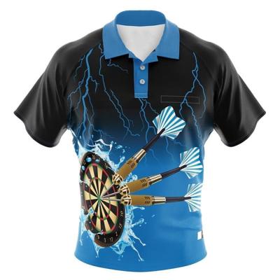 Anti Shrink Blue Dart T Shirt Uniform Washable Durable For Adults