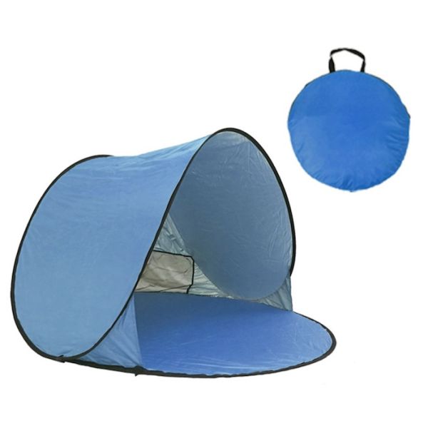 150*150*90CM Outdoor Waterproof Pop Up Canopy Tent Sunproof Silver Coated 190T Polyester Automatic Beach Shelter