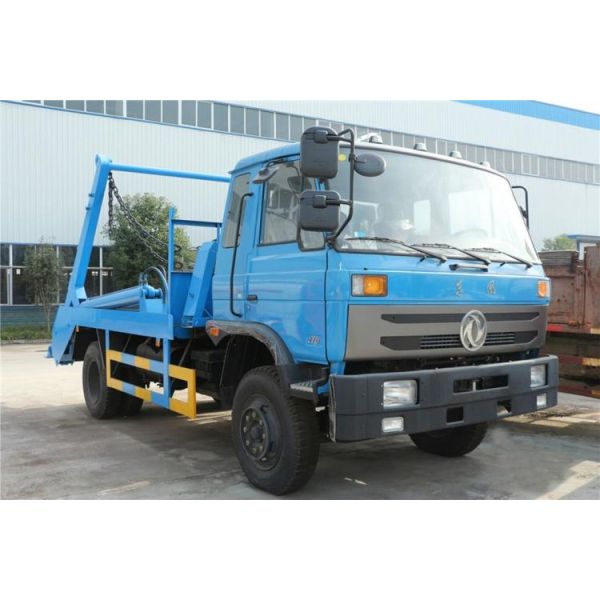 Pit Type Swing Arm Garbage Truck Dongfeng 10 Cbm 6 Wheels 190 HP