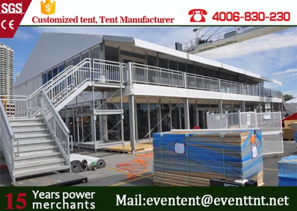 Double Decker Marquee tent For Wedding , House Shaped Tent Anti UV Easy Assemble