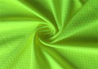 Tricotage vert fluorescent de chaîne de tissu de polyester réfléchi