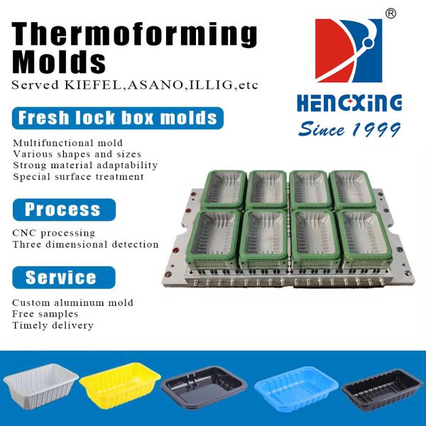 Molde de termoformado, molde de presión positiva y negativa, detección tridimensional