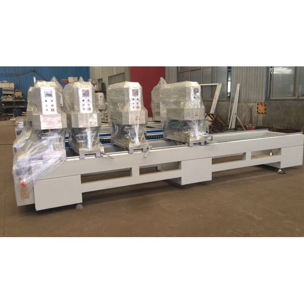 Сварочный аппарат окна угловой безшовный с главным управлением ПЛК цвета 4