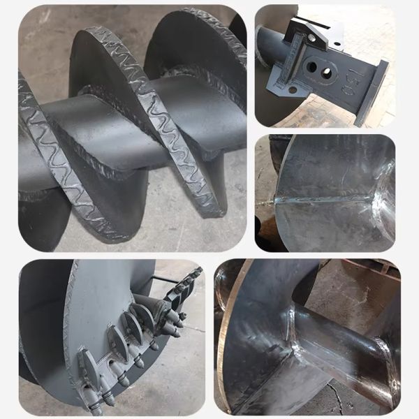 custom Auger Boring Machine 300mm to 1000mm Auger Drill Bits (for Earthmoving Drilling Engineering Machinery Components) High Torque Bearings is suitable for various layers like clay, gravel, and high
