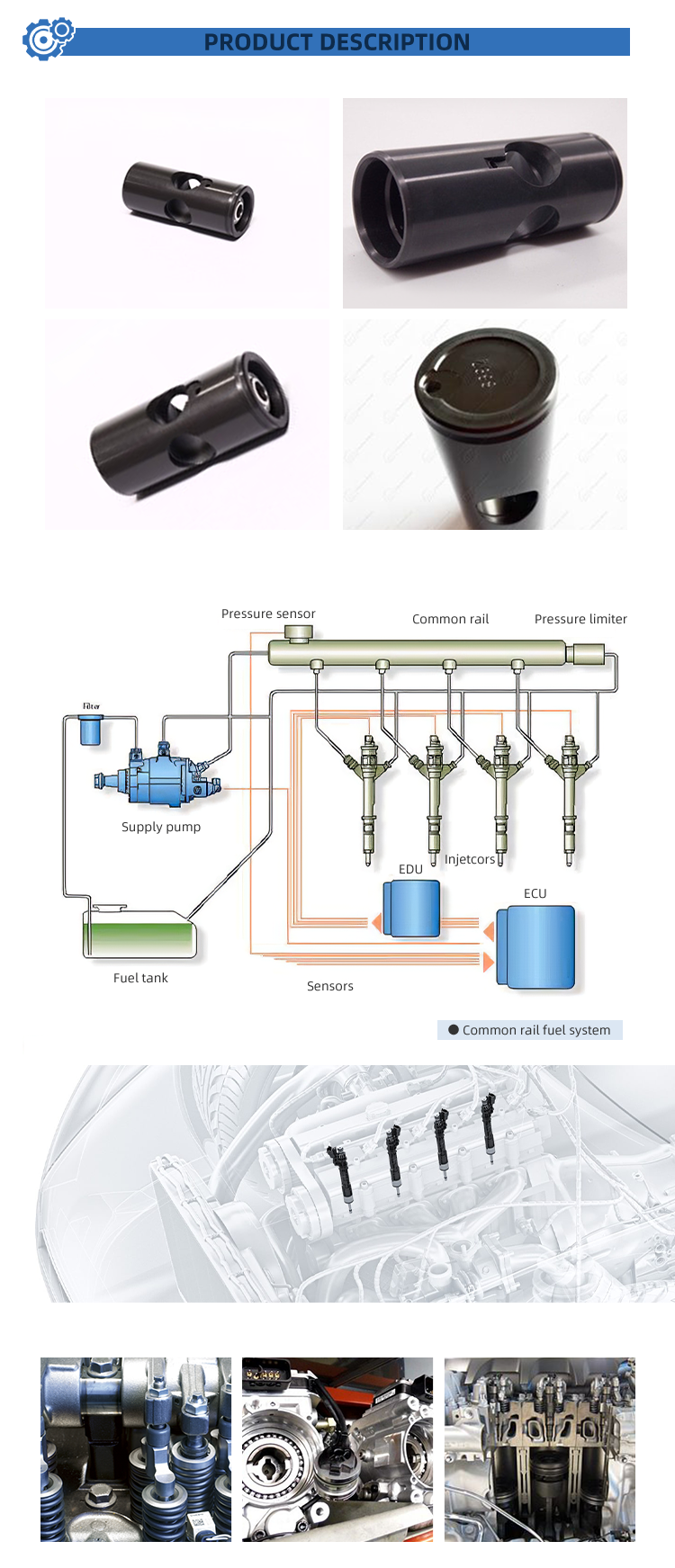 China Professional Manufacturer Neutral Packing 1 463 104 701 Mechanical Pump Assembly Timing Piston