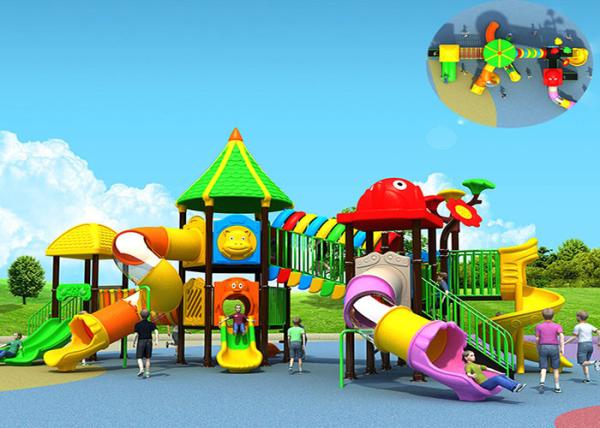 TUV Outdoor Adventure Playground Equipment , Childrens Outdoor Play Equipment