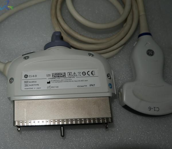 GE C1-6-D Convex Ultrasound Transducer Probe Electronic Diagnostics