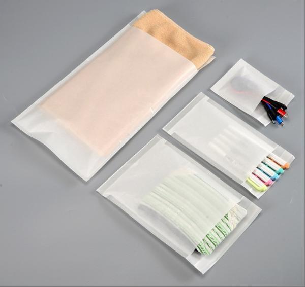 Smooth Biodegradable Glassine Bags Customized Glassine Bags For Clothing