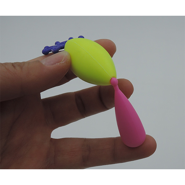 Durable Soft Plastic Girls Play Jewelry Set DIY Necklace Ring 200Pcs