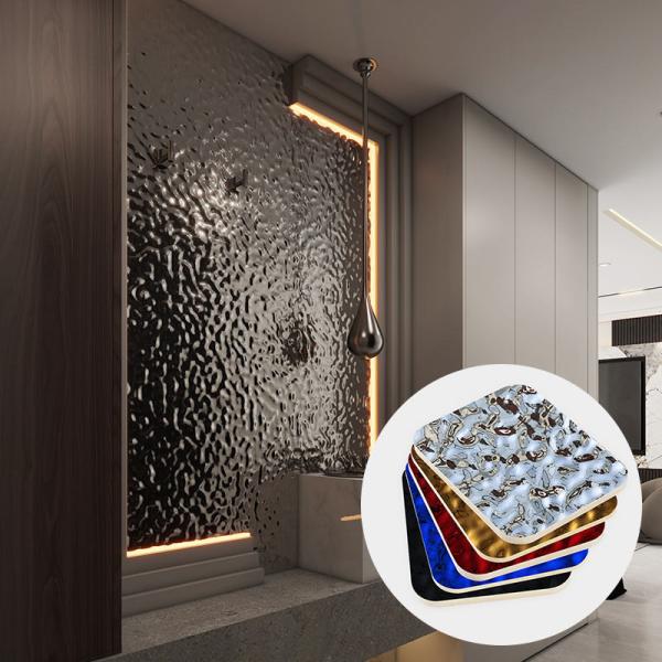 Bamboo Charcoal Water Ripple Wood Veneer Plate Carbon Crystal Plate Bamboo Wood Fiber Wall Panel