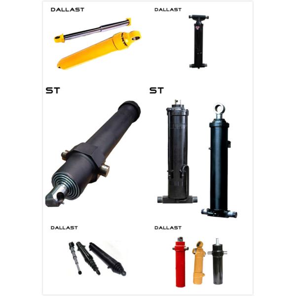 One Way Hollow Hydraulic Cylinder 8 Ton Tipper Truck Telescoping GS Certification