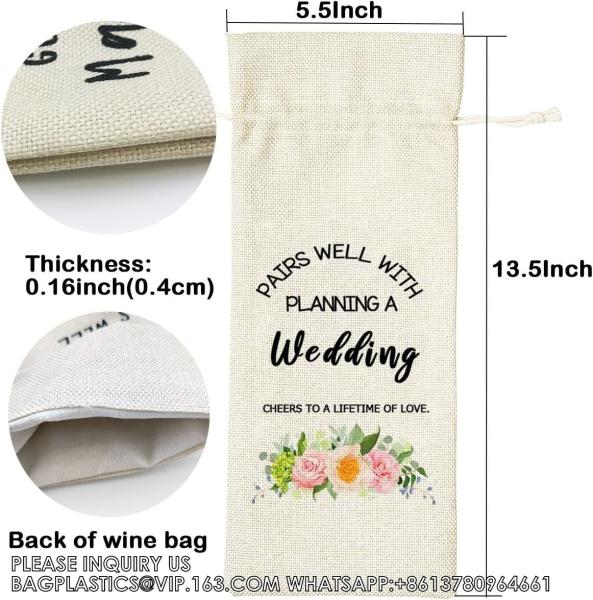 Gift Promotion Gifts For Coworkers Wine Bag Goodbye Farewell Leaving Gift For Coworkers Boss Employee Drawstring